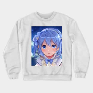 Blue eye  Anime Girl Crewneck Sweatshirt